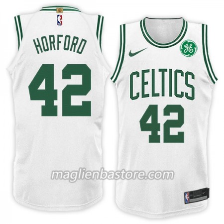 Maglia NBA Boston Celtics Al Horford 42 Nike 2017-18 Bianco Swingman - Uomo